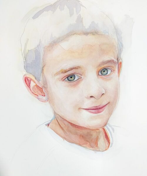 Retrato acuarela básico