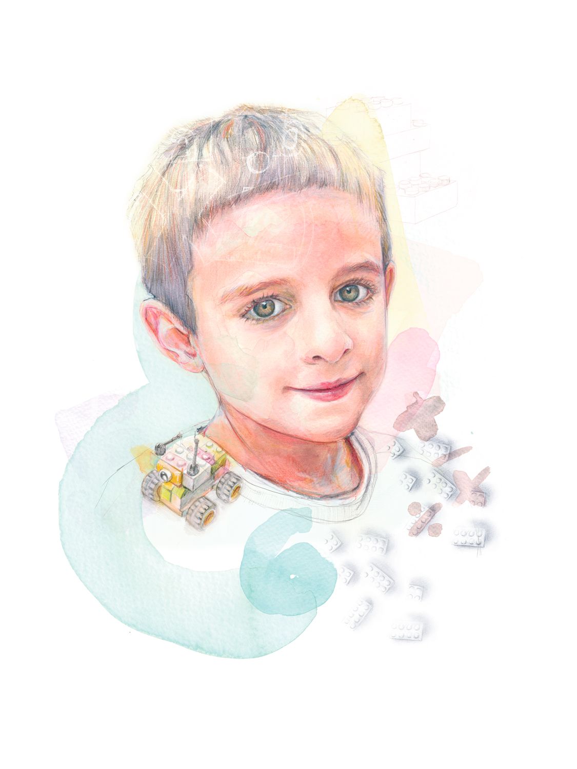 Retrato personalizado ilustrado (pack)